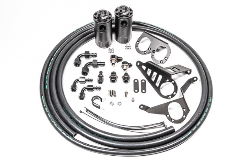 Radium Engineering 20-0387-FL -  -Dual Catch Can Kit, MK4 Supra, Fluid Lock / 1994-2002 Toyota Supra (all versions)
