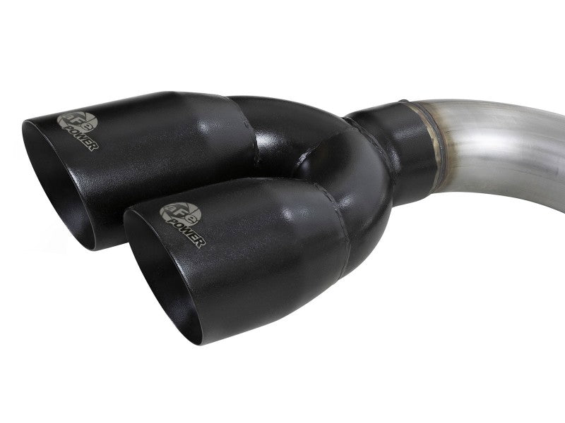 aFe 49-34129-B FITS Rebel XD Series 3in 304SS DPF-Back 20-21 GM Trucks L6-3.0L (td) LM2 - Dual Black Tip