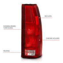 Load image into Gallery viewer, ANZO 311301 -  FITS: 1988-1999 Chevy C1500 Taillight Red/Clear Lens (OE Replacement)