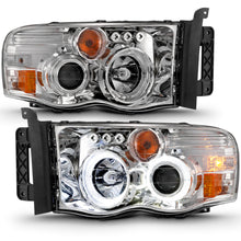 Load image into Gallery viewer, ANZO 111491 -  FITS: 2002-2005 Dodge Ram 1500 Projector Headlights w/ Halo Chrome Clear Amber