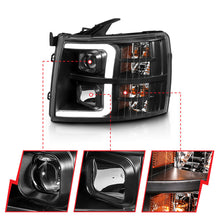 Load image into Gallery viewer, ANZO 111480 -  FITS: 07-13 Chevrolet Silverado 3500 Projector Headlights Black Amber