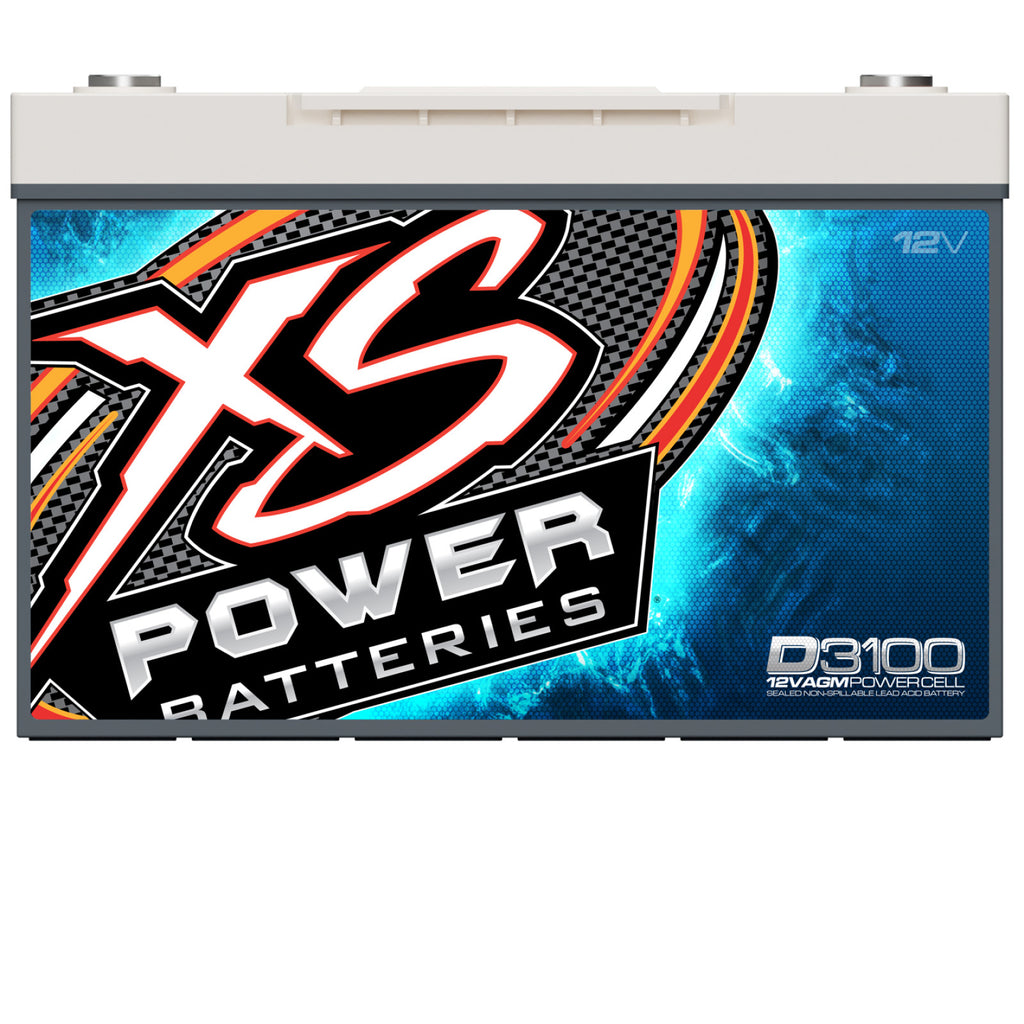 XS Power Batteries 12V AGM D Series Batteries - M6 Terminal Bolts Included 5000 Max Amps