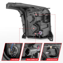 Load image into Gallery viewer, ANZO 111535 -  FITS: 15-17 GMC Yukon/Yukon XL Projector Headlights Black Housing/Clear Lens (w/ Light Bars)