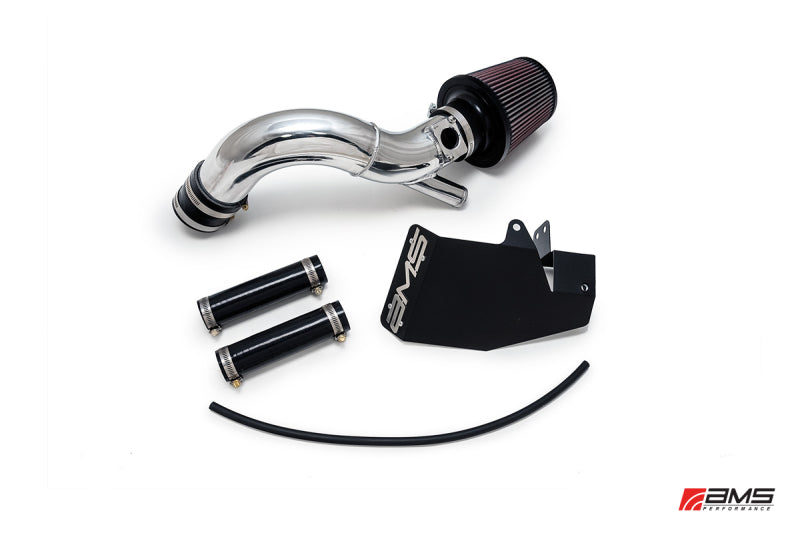 AMS AMS.04.08.0002-2 - Performance 08-15 Mitsubishi EVO X Replacement Intake Pipe w/MAF Housing & BungsBlack