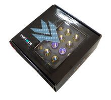 Load image into Gallery viewer, NRG LN-T200MC-21 FITS 200 Series M12 X 1.5 Titanium Lug Nut Set21 Pc w/Lock Key SocketNeochrome