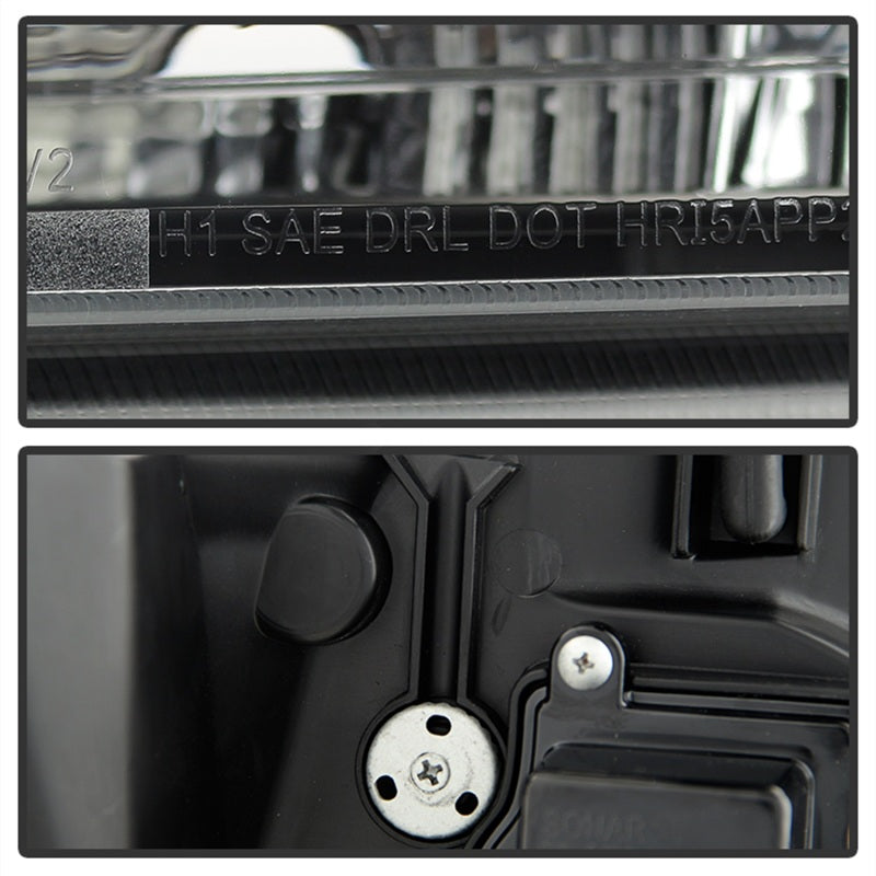 SPYDER 5082565 FITS 5082565 - Spyder 07-14 Chevy Suburban/1500/2500/Tahoe V2 Projector Headlights Blk PRO-YD-CSUB07V2-DRL-BK