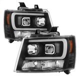 SPYDER 5082565 FITS 5082565 - Spyder 07-14 Chevy Suburban/1500/2500/Tahoe V2 Projector Headlights Blk PRO-YD-CSUB07V2-DRL-BK