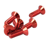 NRG SWS-100RD - Steering Wheel Screw Upgrade Kit (Conical) Red