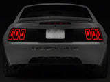 Raxiom 100807 - FITS: 99-04 Ford Mustang Excluding 99-01 Cobra Icon LED Tail Lights- Black Housing (Smoked Lens)
