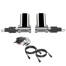 Load image into Gallery viewer, QTP QTEC66 - Bolt-On QTEC Dual Low Profile Oval Electric Cutout Valves Pair