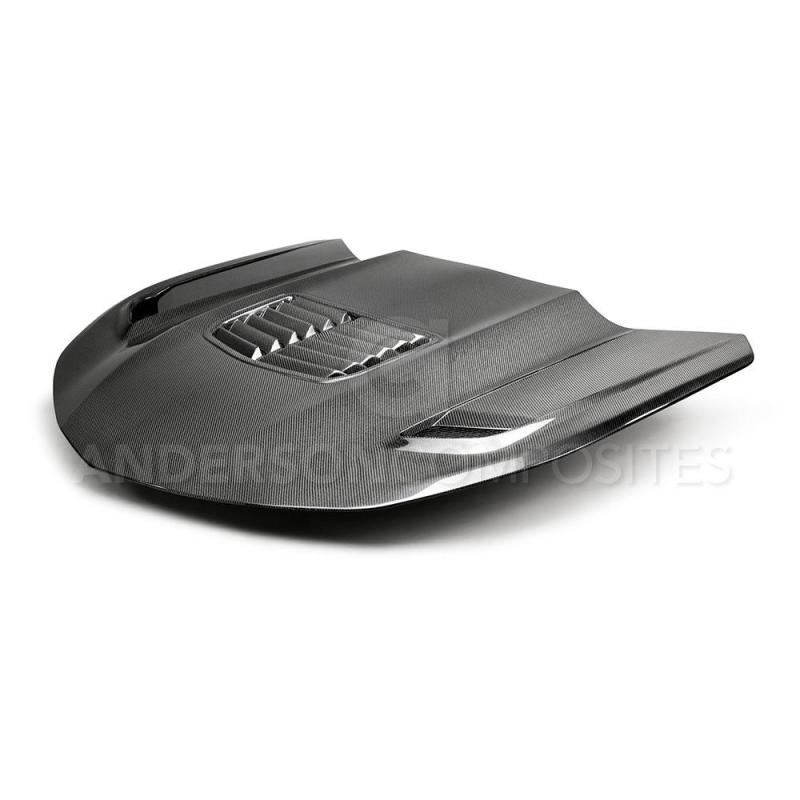 Anderson Composites AC-HD19CHCAM-T2-DS FITS 16-19 Chevrolet Camaro Double Sided Carbon Fiber Type-T2 Style Hood