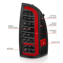 Load image into Gallery viewer, ANZO 311427 -  FITS: 05-15 Toyota Tacoma Full LED Tail Lights w/Light Bar Sequential Black Housing Clear Lens