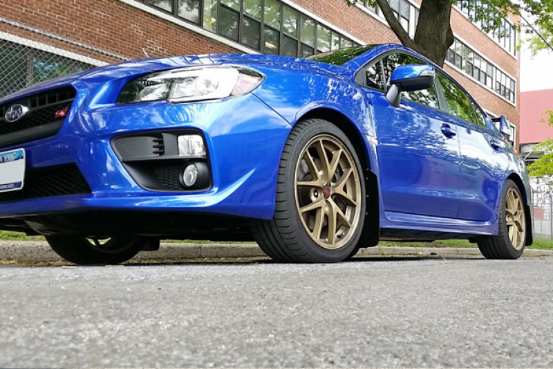 Rally Armor MF32-UR-BLK/RD FITS: 15+ Subaru WRX & STi Sedan Only UR Black Mud Flap w/ Red Logo