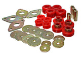 Energy Suspension 8.4109R - Body Mount Set-Reg Access & Dbl Cab Red