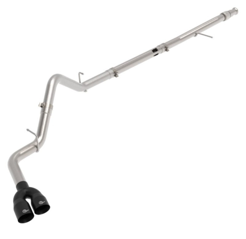 aFe 49-34129-B FITS Rebel XD Series 3in 304SS DPF-Back 20-21 GM Trucks L6-3.0L (td) LM2 - Dual Black Tip