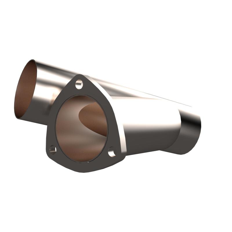 QTP 10300 - 3in Weld-On QTEC Exhaust Cutout Y-Pipe