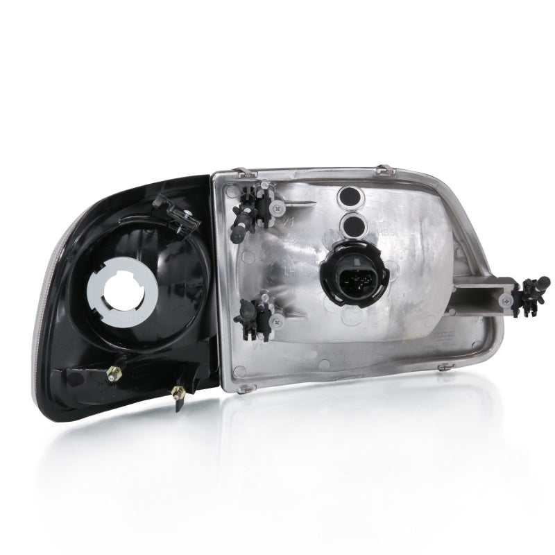 ANZO 111438 FITS 111438 FITS: 1997-2003 Ford F-150 Crystal Headlight G2 Clear With Parking Light
