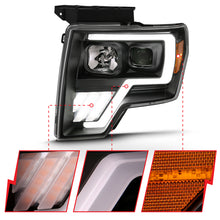 Load image into Gallery viewer, ANZO 111469 FITS: 2009-2013 Ford F-150 Projector Light Bar G4 Switchback H.L.Black Amber