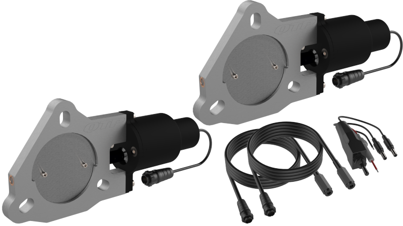 QTP QTEC60 FITS 3in Bolt-On QTEC Dual Electric Cutout ValvesPair