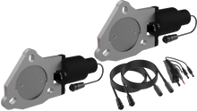 Load image into Gallery viewer, QTP QTEC60 FITS 3in Bolt-On QTEC Dual Electric Cutout ValvesPair