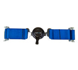 NRG SBH-4PCBL - 4PT 2in. Seat Belt Harness / Cam Lock Blue