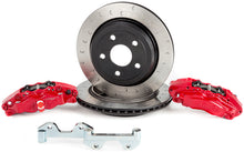 Load image into Gallery viewer, Alcon BKR5059D12 FITS 2007+ Jeep JK-JL 330x22mm Rotors 4-Piston Red Calipers Rear Brake Kit (Includes Brake Lines)