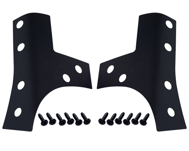 Kentrol 80074 FITS 07-18 Jeep Wrangler JK Windshield Support Overlays PairTextured Black