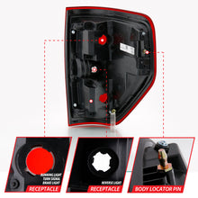 Load image into Gallery viewer, ANZO 311299 FITS 311299 FITS: 2009-2014 Ford F-150 Euro Taillight Red/Clear (W/O Bulb)