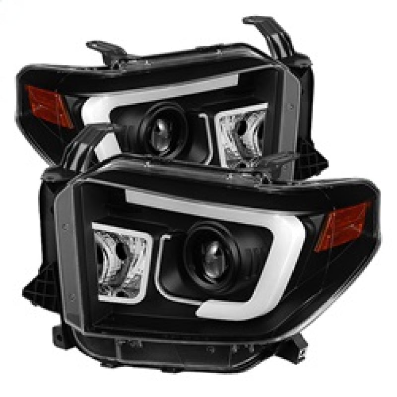 SPYDER 5080158 FITS 5080158 - Spyder Toyota Tundra 2014-2016 Projector Headlights Light Bar DRL Black PRO-YD-TTU14-DRL-BK