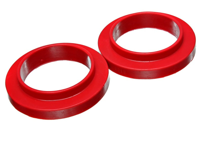 Energy Suspension 9.6120R - Universal 3 3/4in ID 25 7/16in OD 3/4in H Red Coil Spring Isolators (2 per set)