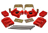 Energy Suspension 3.1124R - 73-84 K5 Blazer 4WD Fullsize Red Complete Motor&Trans Mount Set Zinc Finish