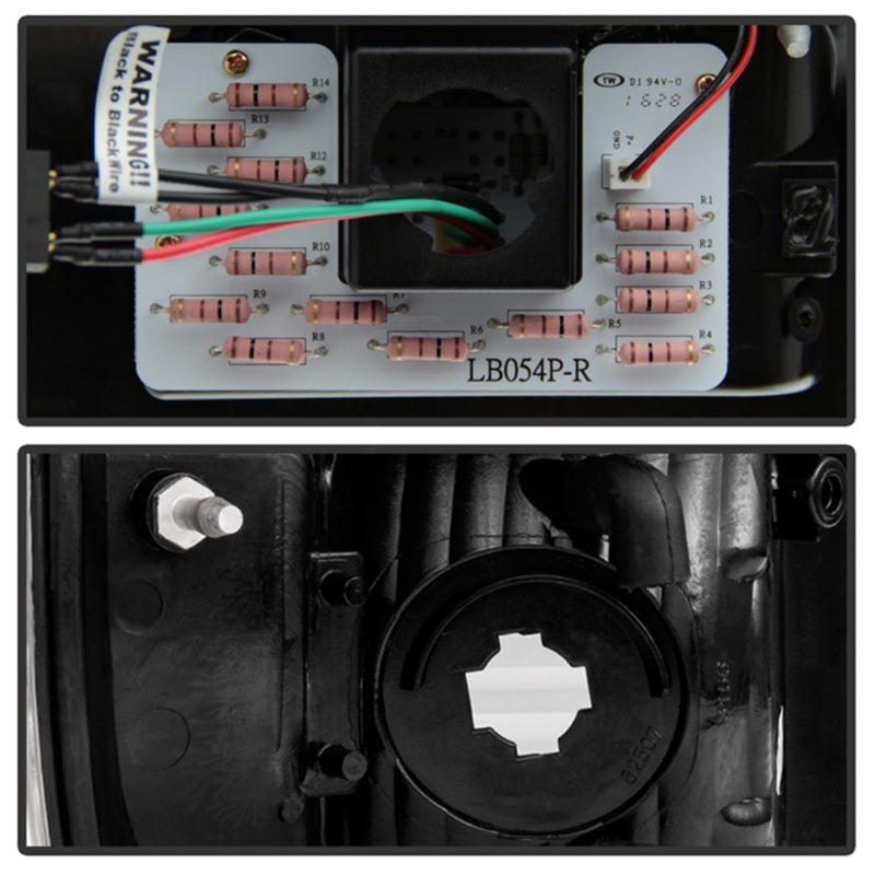 SPYDER 5083296 FITS 5083296 - Spyder 08-16 Ford Super Duty LED Tail Lights Black Smoke ALT-YD-FS07-LED-BSM