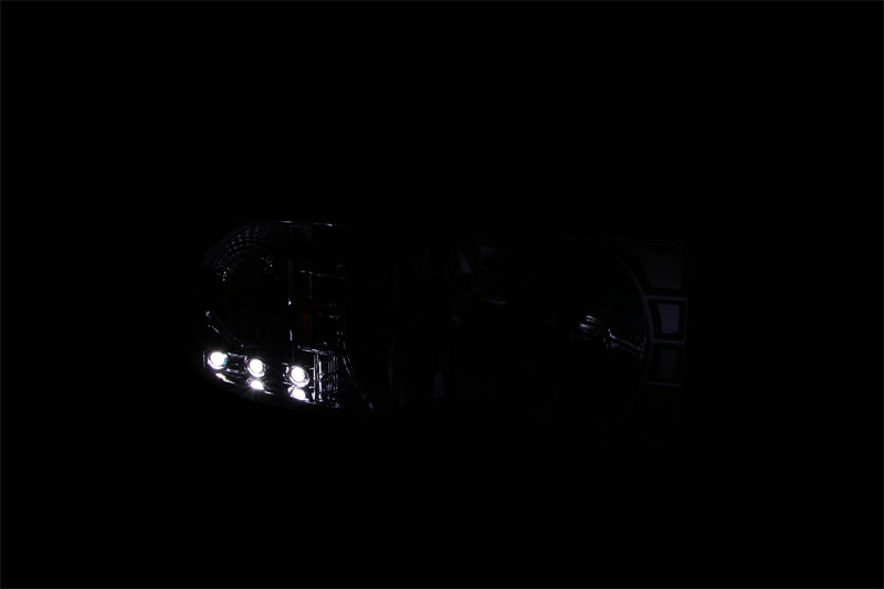 ANZO 111206 FITS 111206 FITS: 1994-2001 Dodge Ram Crystal Headlights Chrome w/ LED