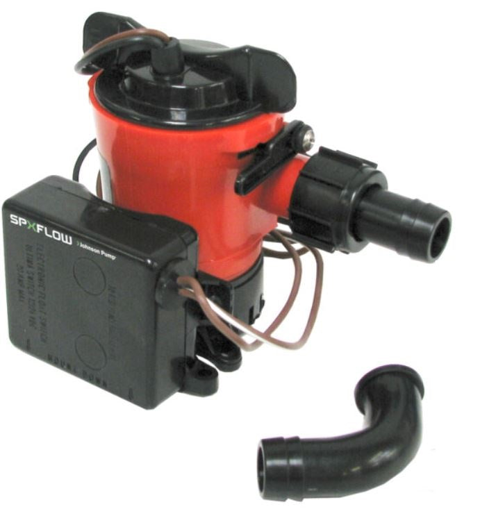 JOHNSON PUMP 07503-00 Bilge Pump Pre-Configured With An Electronic Ultima Switch For Automatic Operation