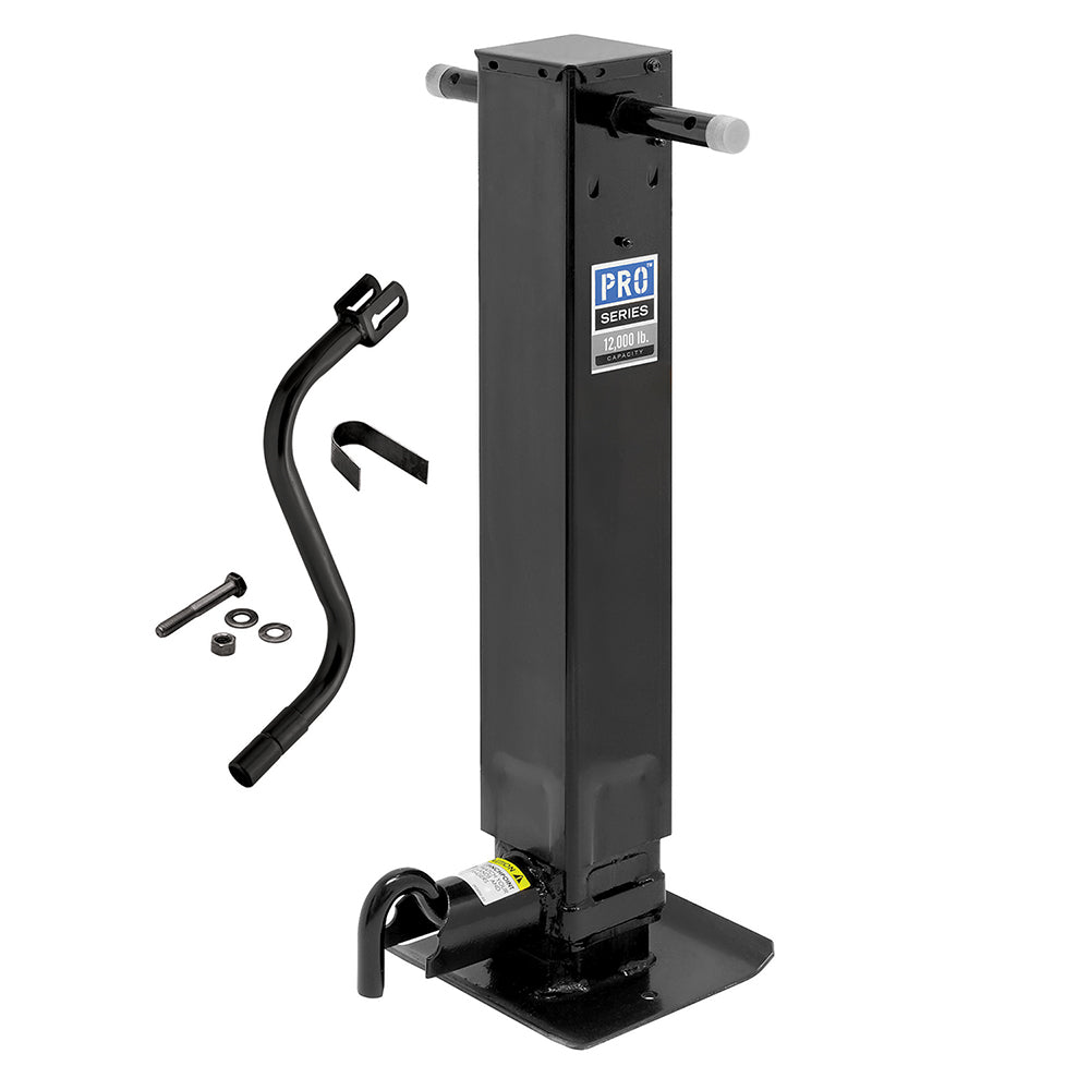 PRO SERIES 1400980376 Trailer Tongue Jack Square Jack Dramatically Improves Side Load Strength