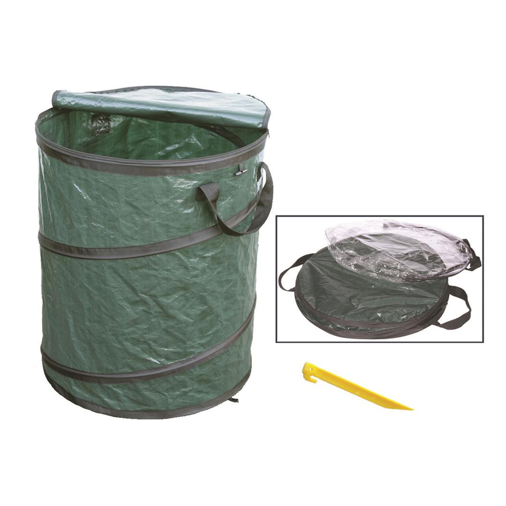 FAULKNER 45640 Trash Can Pops Open For Instant Indoor Or Outdoor Storage