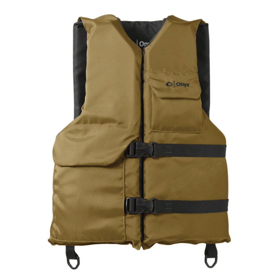 ONYX OUTDOOR 116000-706-004-12 PFD - Personal Floatation Device Adjustable Belts To Keep Vest From Riding Up