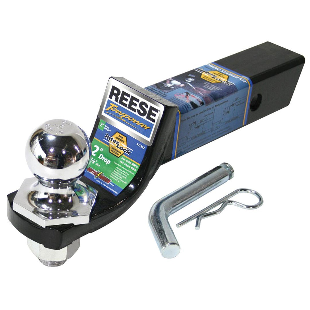 REESE 21542 Trailer Hitch Ball Mount 600/6000 Pound Capacity TW/GTW