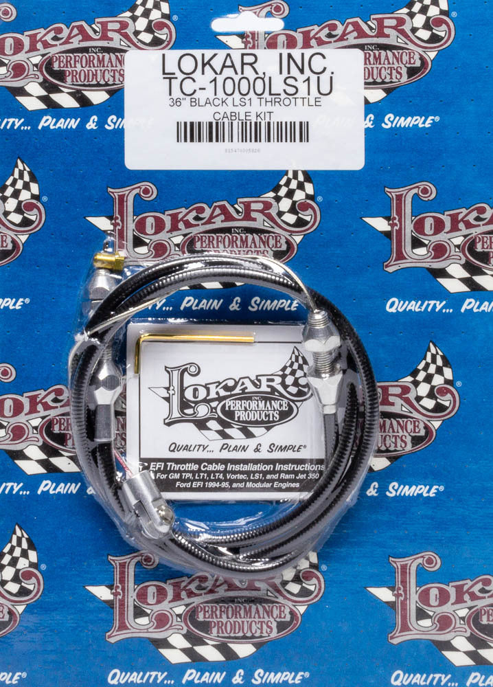 Lokar TC-1000LS1U  -  Hi-Tech Throttle Cable Kit