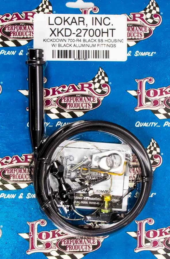 Lokar XKD-2700HT  -  Black Kickdown Kit GM 700R4