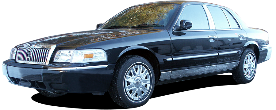 QAA Chrome Bumper Trim For 1998-2000 Mercury Grand Marquis - 4-door Sedan LS GS