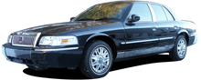Load image into Gallery viewer, QAA Chrome Bumper Trim For 1998-2000 Mercury Grand Marquis - 4-door Sedan LS GS