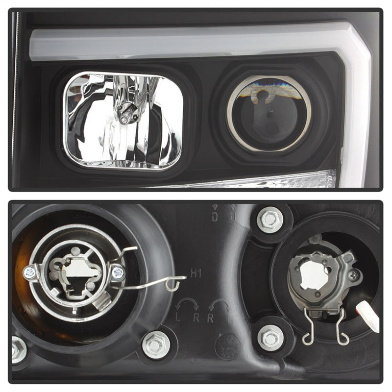 SPYDER 5083630 FITS 5083630 - Spyder GMC Sierra 1500/2500/3500 07-13 V2 Projector Headlights- Black PRO-YD-GS07V2-LBDRL-BK