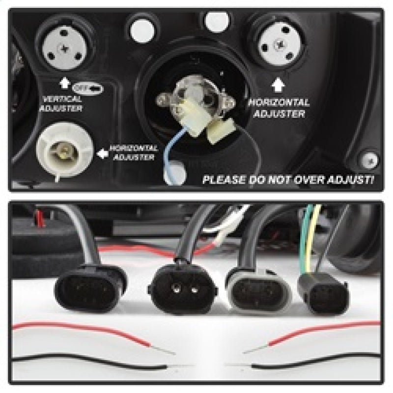 SPYDER 5009098 - Spyder BMW Z3 96-02 Projector Headlights LED Halo Chrome High H1 Low H1 PRO-YD-BMWZ396-HL-C