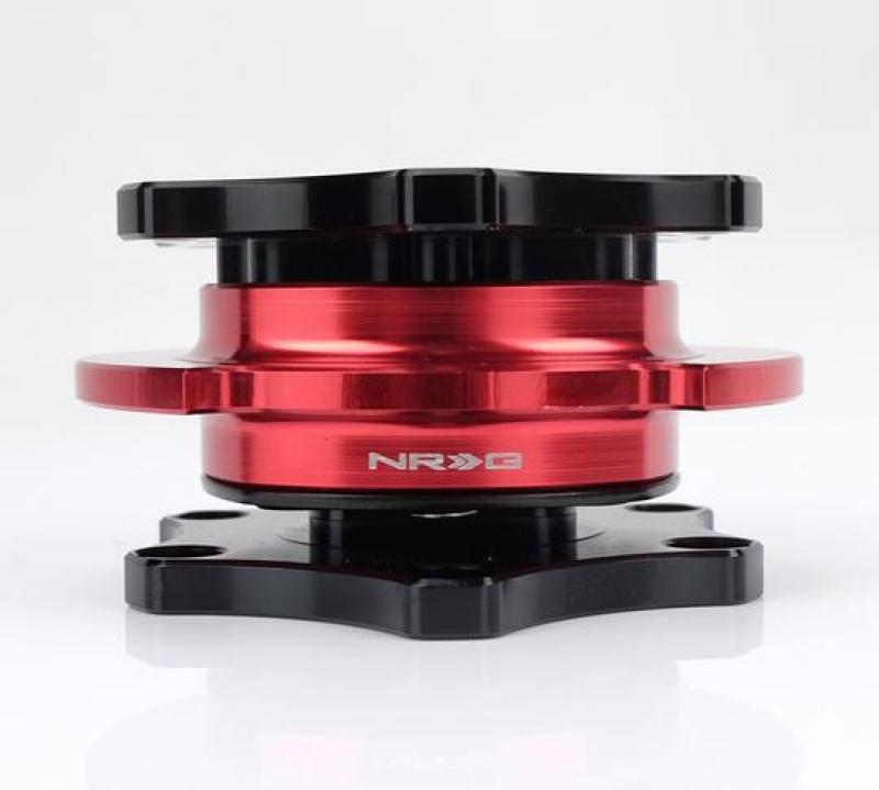 NRG SRK-R200BK-RD - Quick Release SFI SPEC 42.1Shinny Black Body / Red Shinny Ring