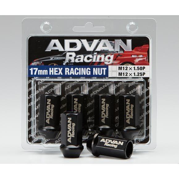 Advan V0263 - Lug Nut 12X1.25 (Black) 4 Pack