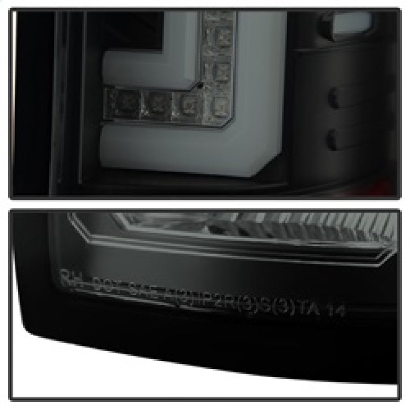 SPYDER 5080707 FITS 5080707 - Spyder GMC Sierra 14-16 LED Tail Lights Black Smoke ALT-YD-GS14-LBLED-BSM