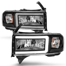 Load image into Gallery viewer, ANZO 111554 FITS 111554 - FITS: 94-02 Dodge RAM Crystal Headlightw/ Light Bar Black Housing