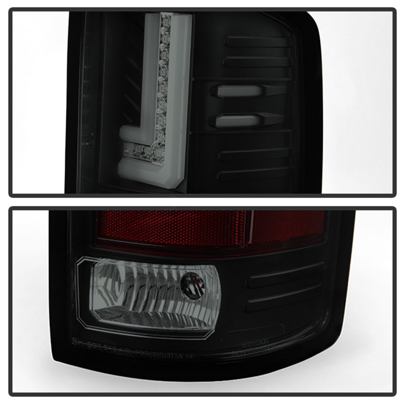 SPYDER 5080707 FITS 5080707 - Spyder GMC Sierra 14-16 LED Tail Lights Black Smoke ALT-YD-GS14-LBLED-BSM