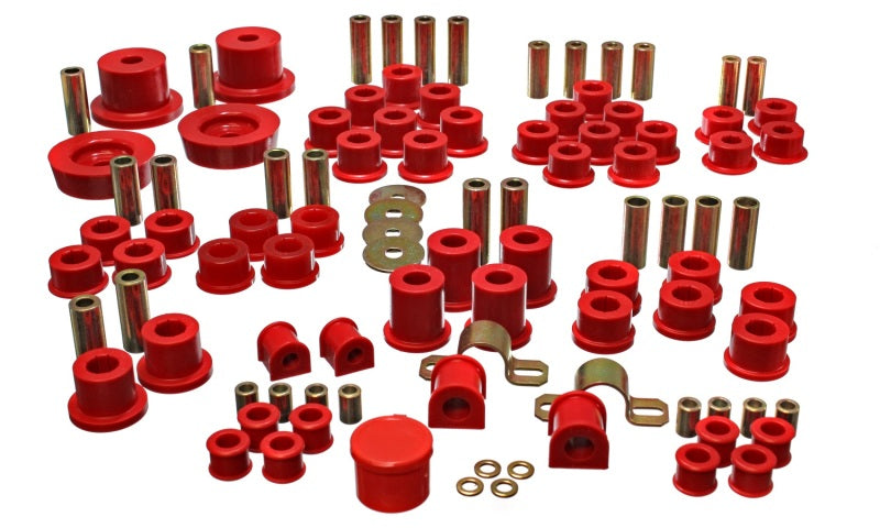 Energy Suspension 11.18102R - 90-97 Mazda Miata Red Hyper-Flex Master Bushing Set